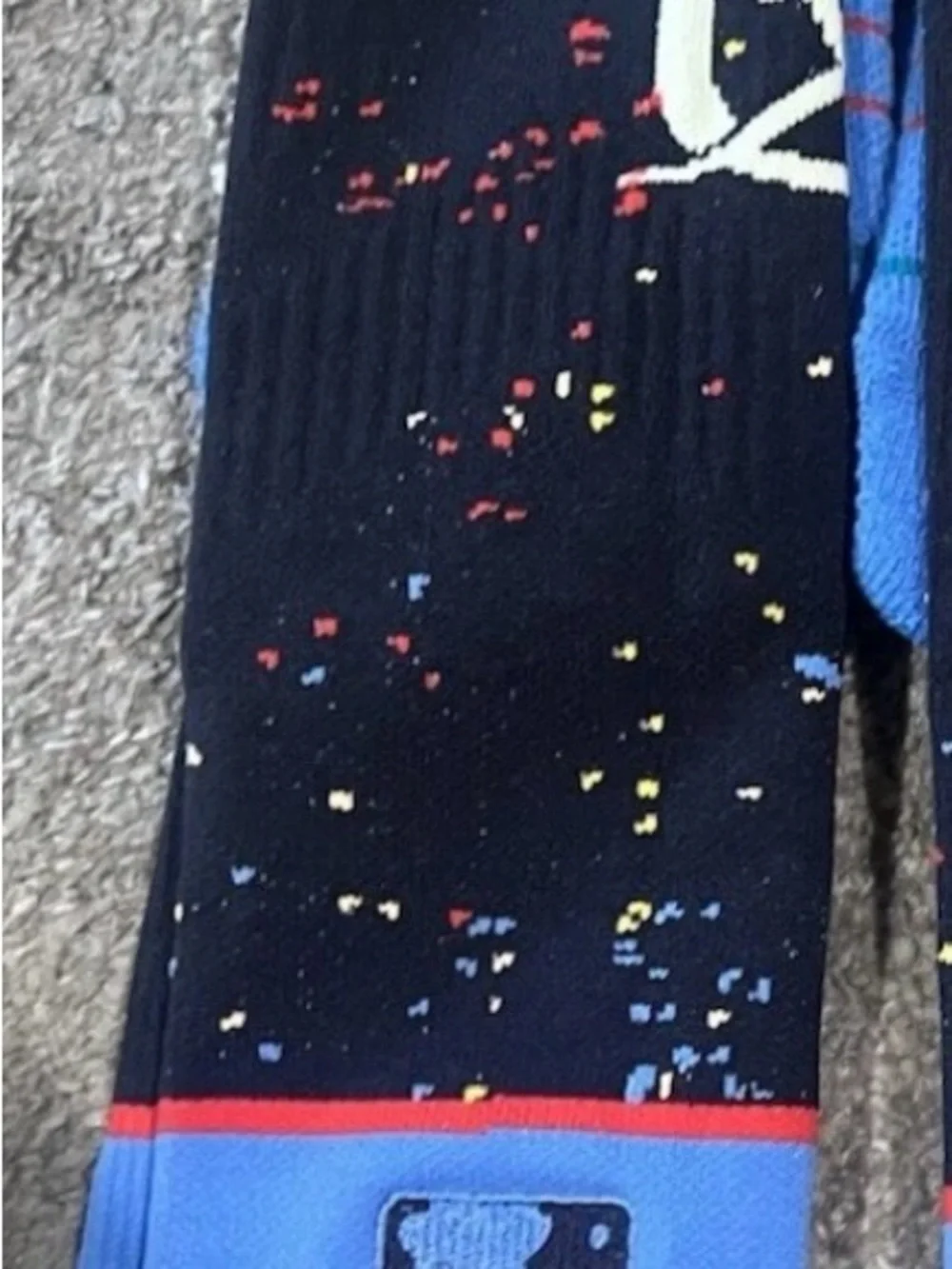 L.A Dodgers Stance Men’s Crew Socks - Black, Blue & Red Accents